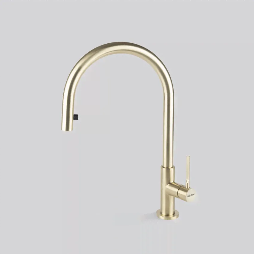 Кухонный смеситель FALMEC TREVI ROUND PVD GOLD