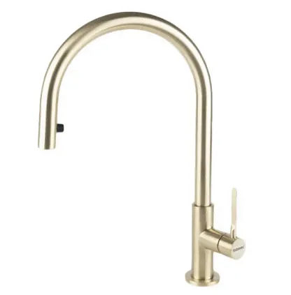Смеситель FALMEC TREVI ROUND PVD BRUSHED PALE GOLD