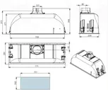 Полновстраиваемая вытяжка Falmec GRUPPO INCASSO BUILT-IN BURANO 70 BK