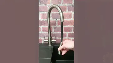 Brushed Nickle Pull Out Kitchen Tap #kitchentap #kitchenideas #kitchengadget