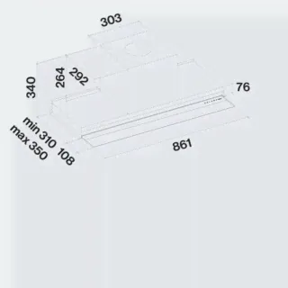Вытяжка Falmec VIRGOLA TOUCH 90 BLACK