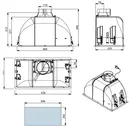 Вытяжка Falmec Built-In Burano 50 BK (600) черный