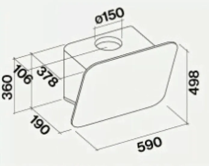 Вытяжка Falmec Tab 60 White-1