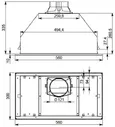 Вытяжка Falmec Built-In 50 Max inox (600) нержавейка